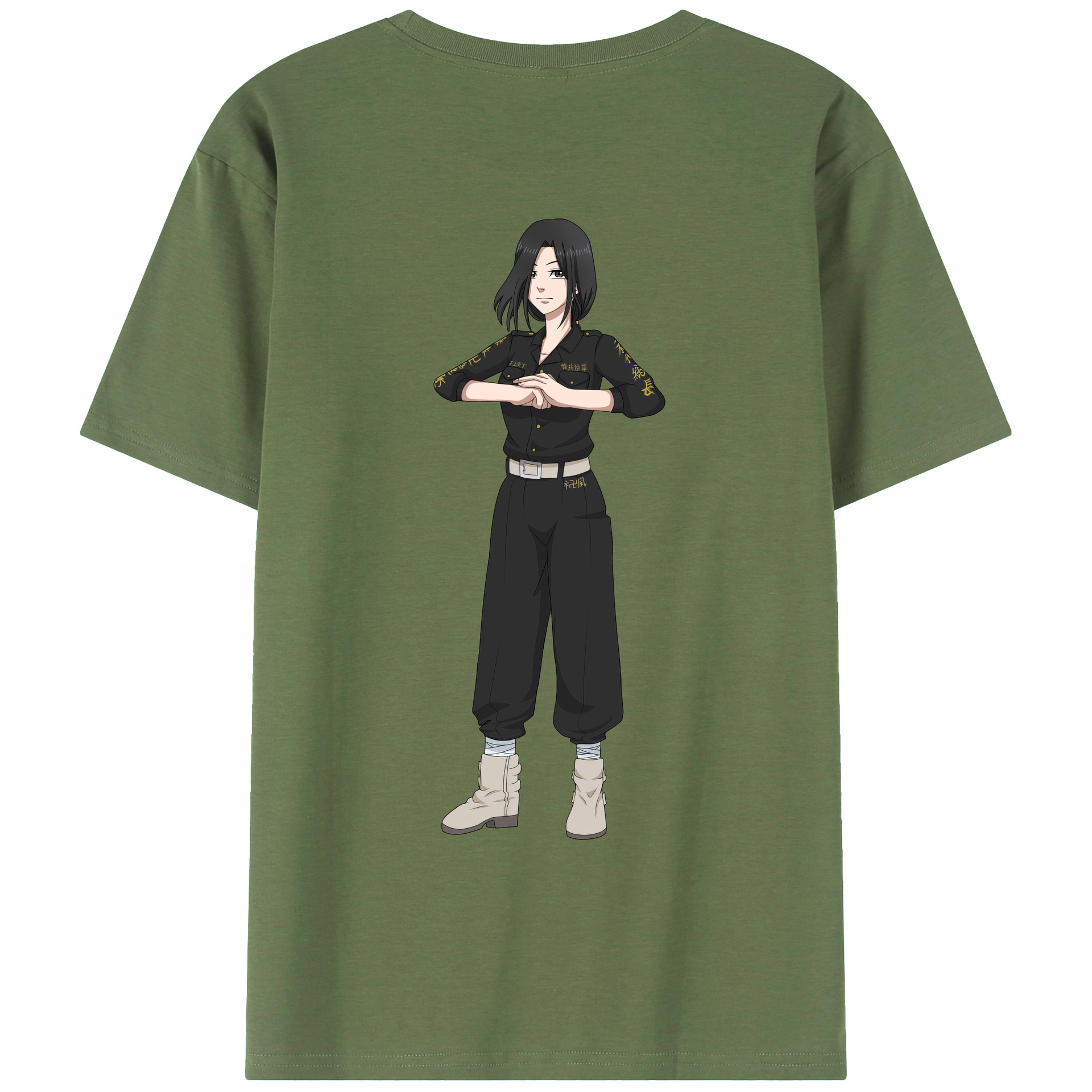 （画像用） 東京リベンジャーズ Tokyo Revengers 綿100％ メンズ半袖Tシャツ（バックプリント） 通気性